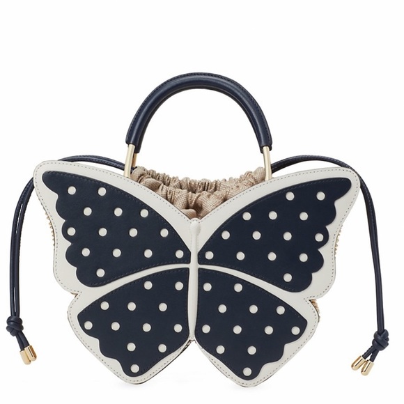 Kate Spade Wing it polka dot butterfly satchel - Picture 2 of 11